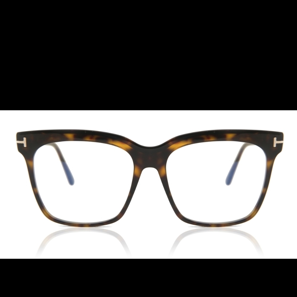 TOM FORD tortoise Shell Square Glasses - image 1